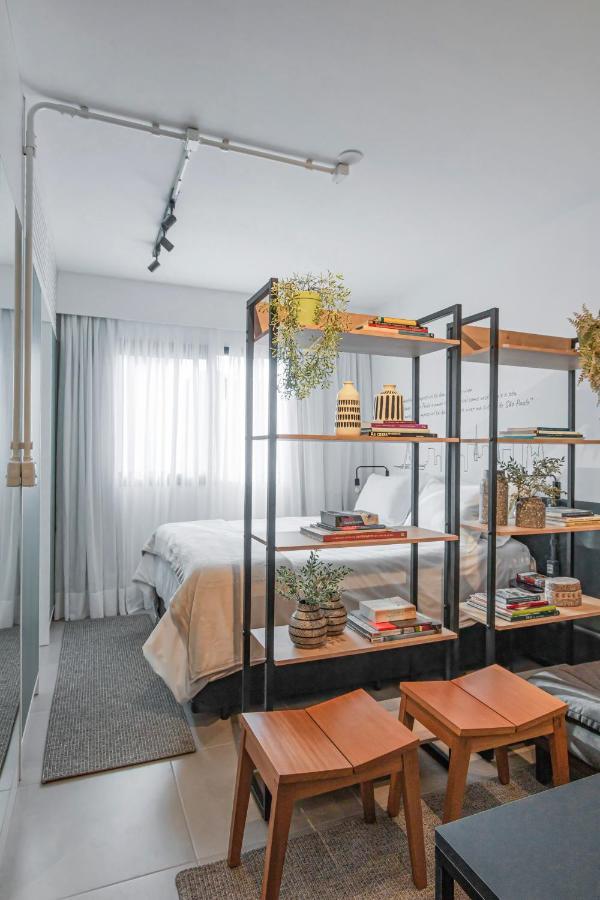 Апартаменты Studio Charme Vila Mariana Com Lava Loucas Сан-Пауло Экстерьер фото